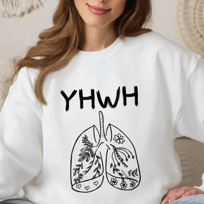 YHWH Breath of Life Shirt Gray Sweatshirt / 2XL
