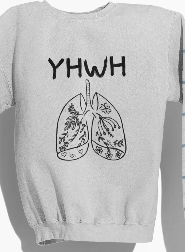 YHWH Breath of Life Shirt Gray Sweatshirt / 2XL