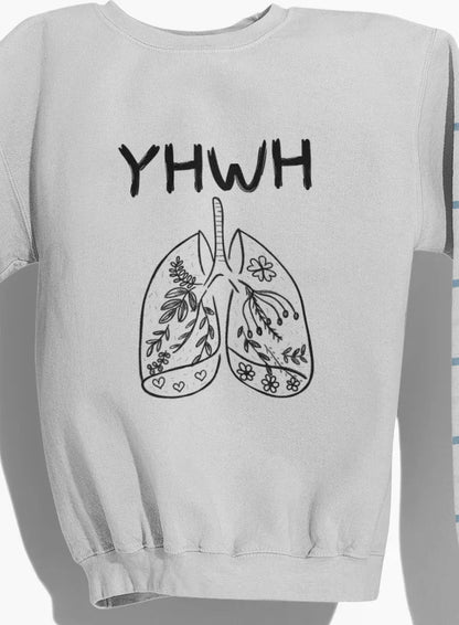 YHWH Breath of Life Shirt Gray Sweatshirt / 2XL