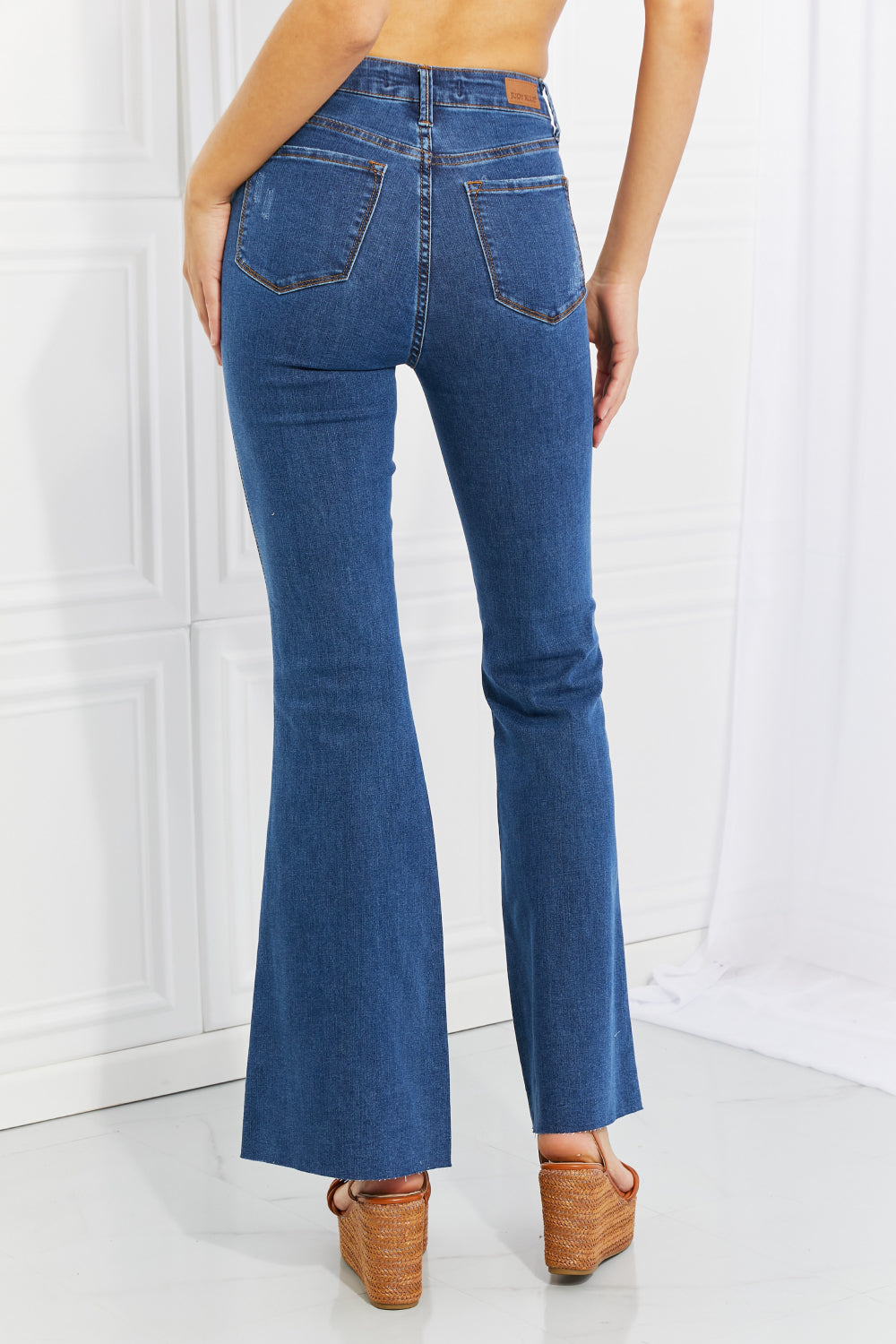 Judy Blue Ava Full Size Cool Denim Tummy Control Flare